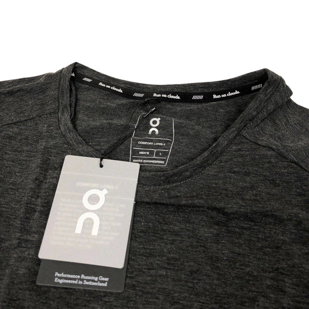 NEW On Cloud On Running Long Sleeve T Shirt Comfort Long T Mens Large Gray - Picture 5 of 11